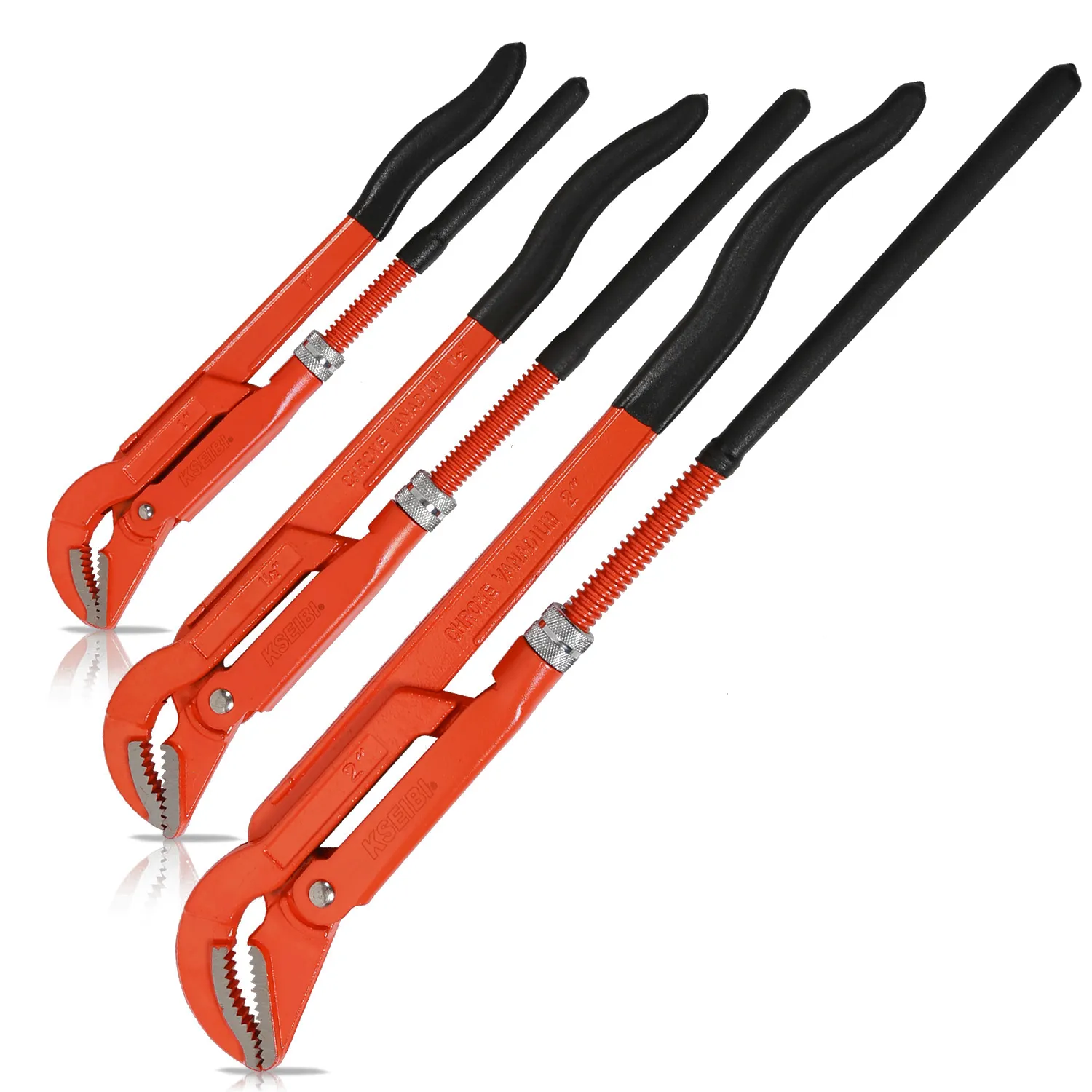 141562 - KSEIBI 45 Bent Nose Pipe Wrench 1.5"
