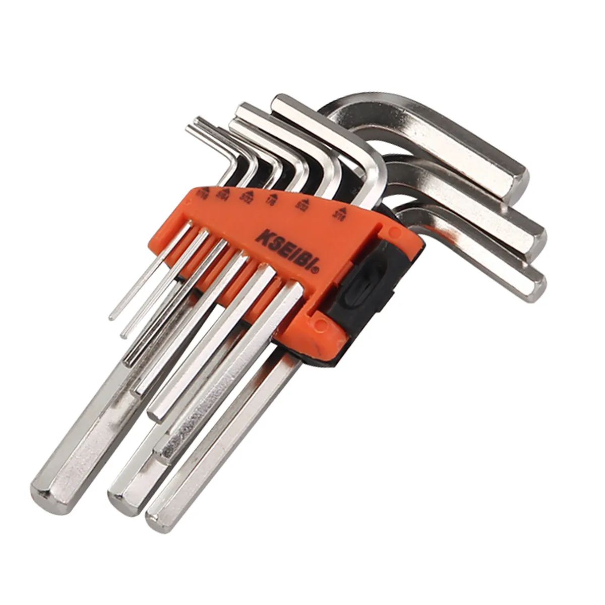 201660 - KSEIBI Hex Key Wrench Set Short 9-Pc. SAE