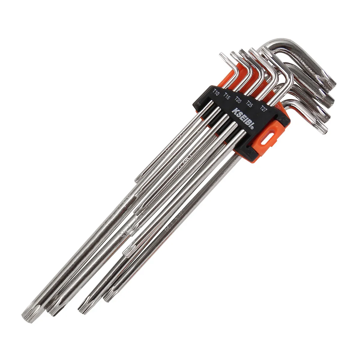 201730 - KSEIBI Star Tamperproof Key Wrench Set Long 9-Pc.