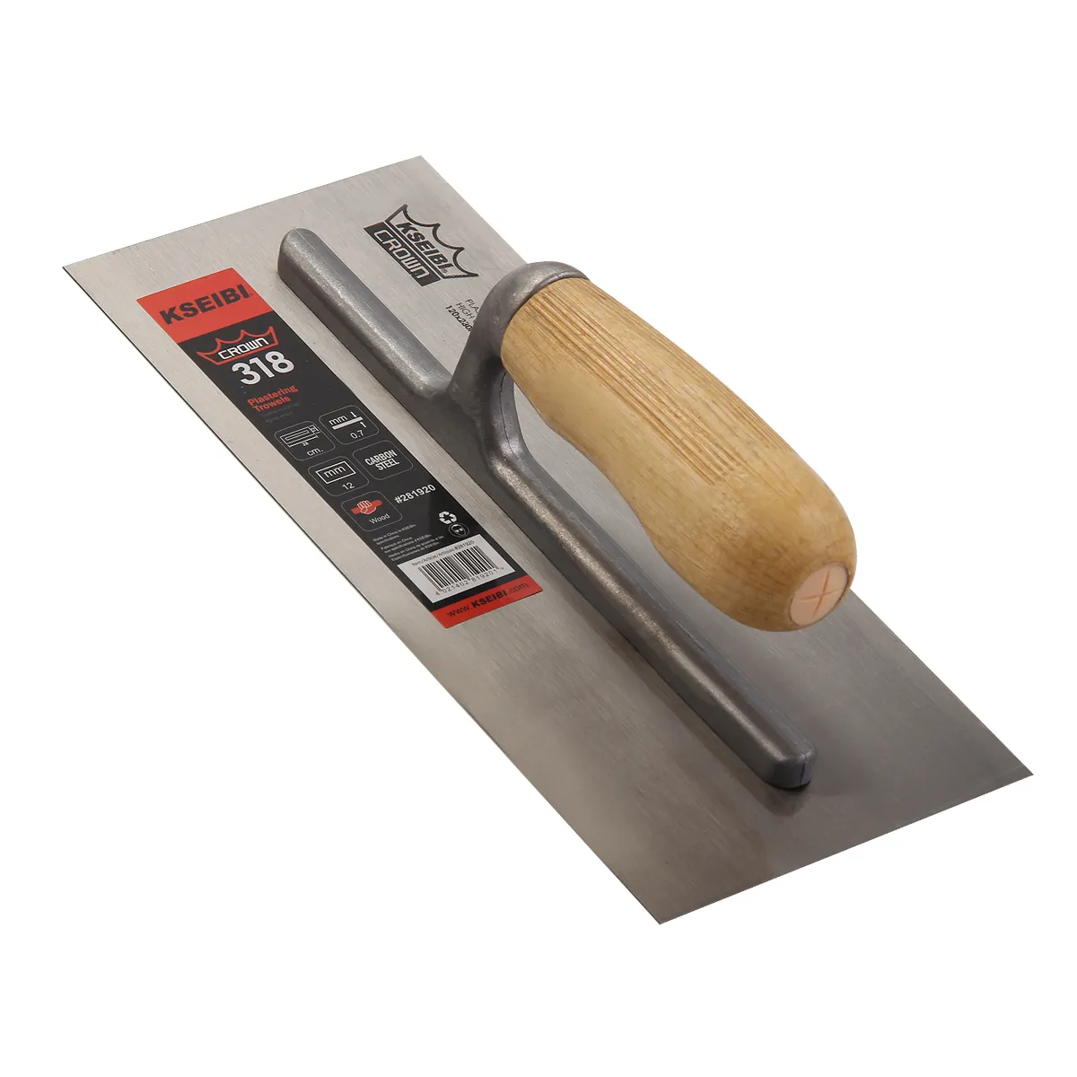 281920 - KSEIBI Crown Plastering Trowel/Wood Smooth