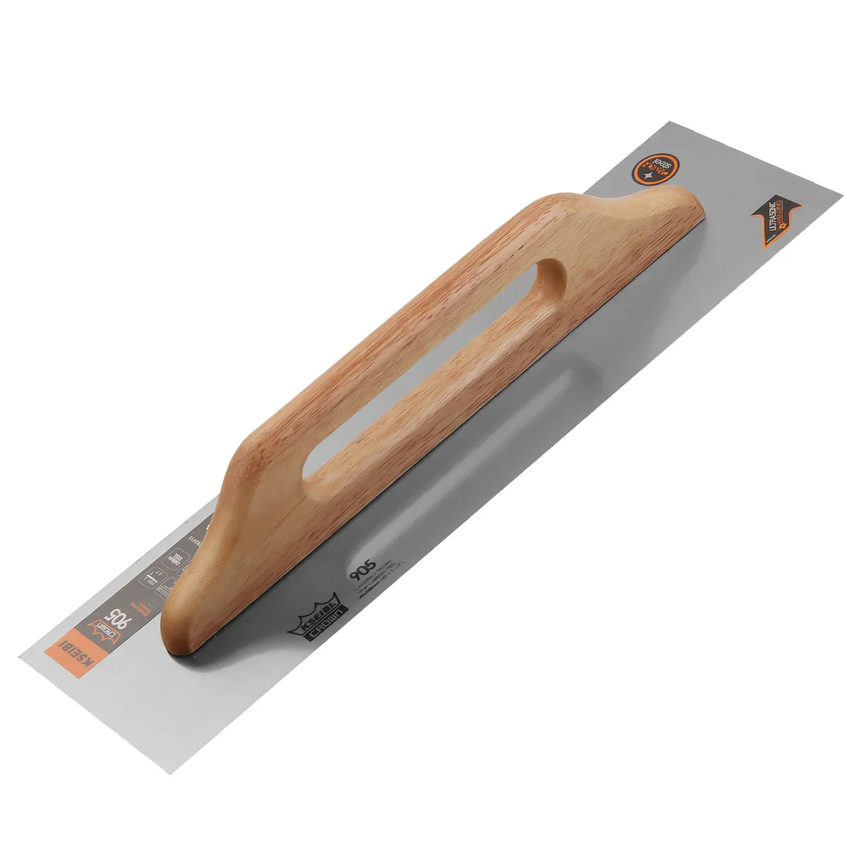 282430 - KSEIBI Two-Handed Plastering Trowel 14 x 50cm Notched