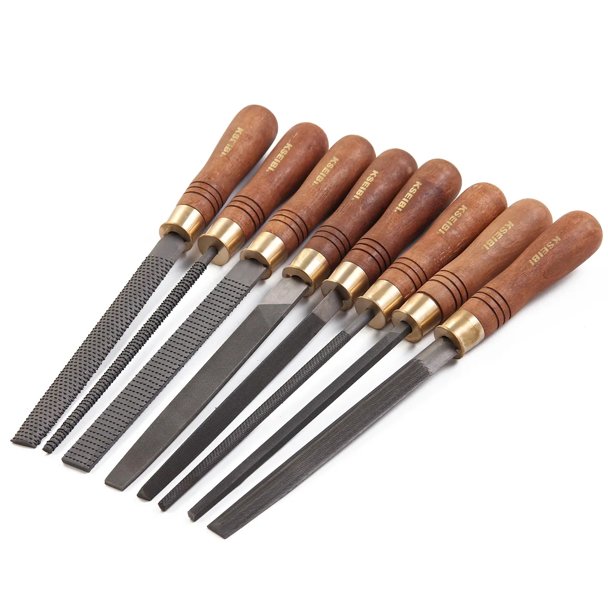 312180 - KSEIBI Steel And Rasp File Set/OPTIWOOD 8-Pc.