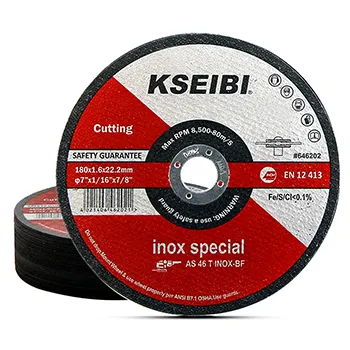 646202 - KSEIBI Inox Cutting Discs/T41 180 x 22.2 x 1.6mm