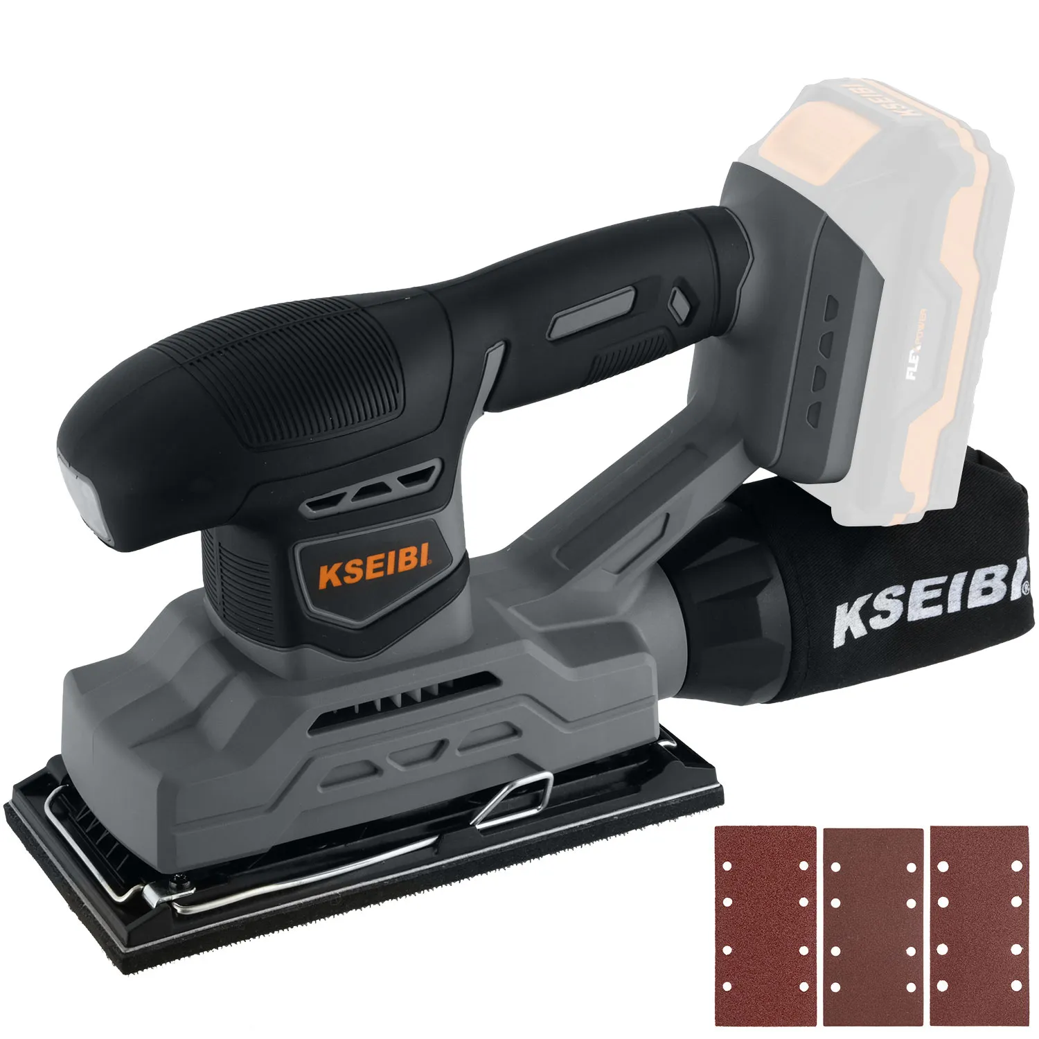 710232 - KSEIBI KSS 20V-230, Cordless Finishing Sander, Bare