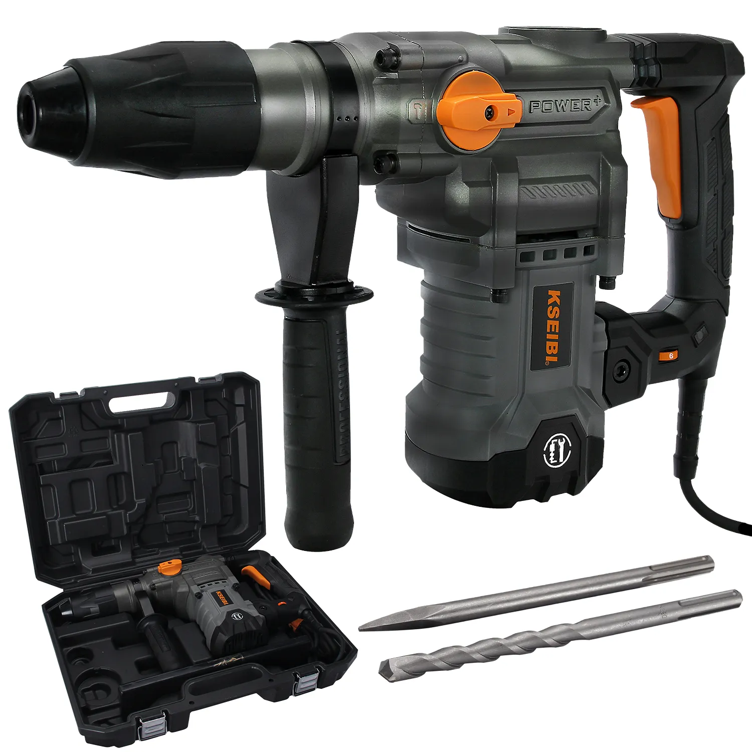 711055 - KSEIBI KBH 9-40, Rotary Hammer, Sds-Max, 40mm, 1600W