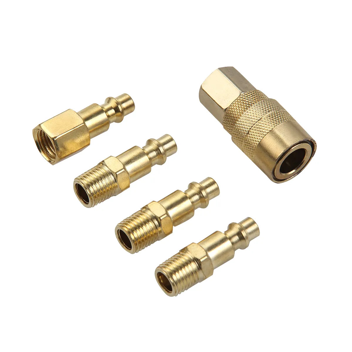 801170 - KSEIBI Industrial Coupler Set 5-Pc. Brass Coated