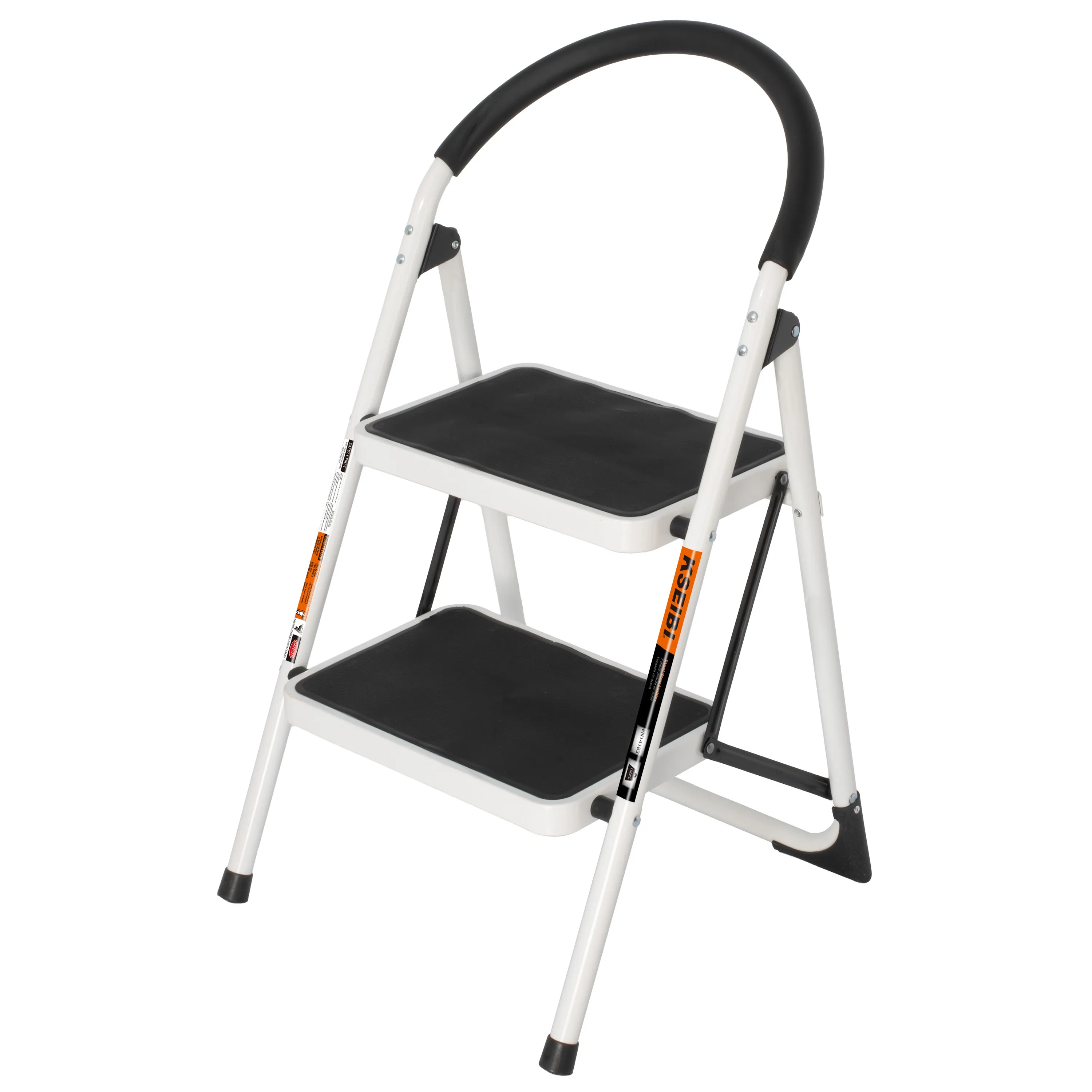 820504 - KSEIBI STEEL STEP LADDERWHITE 133cm