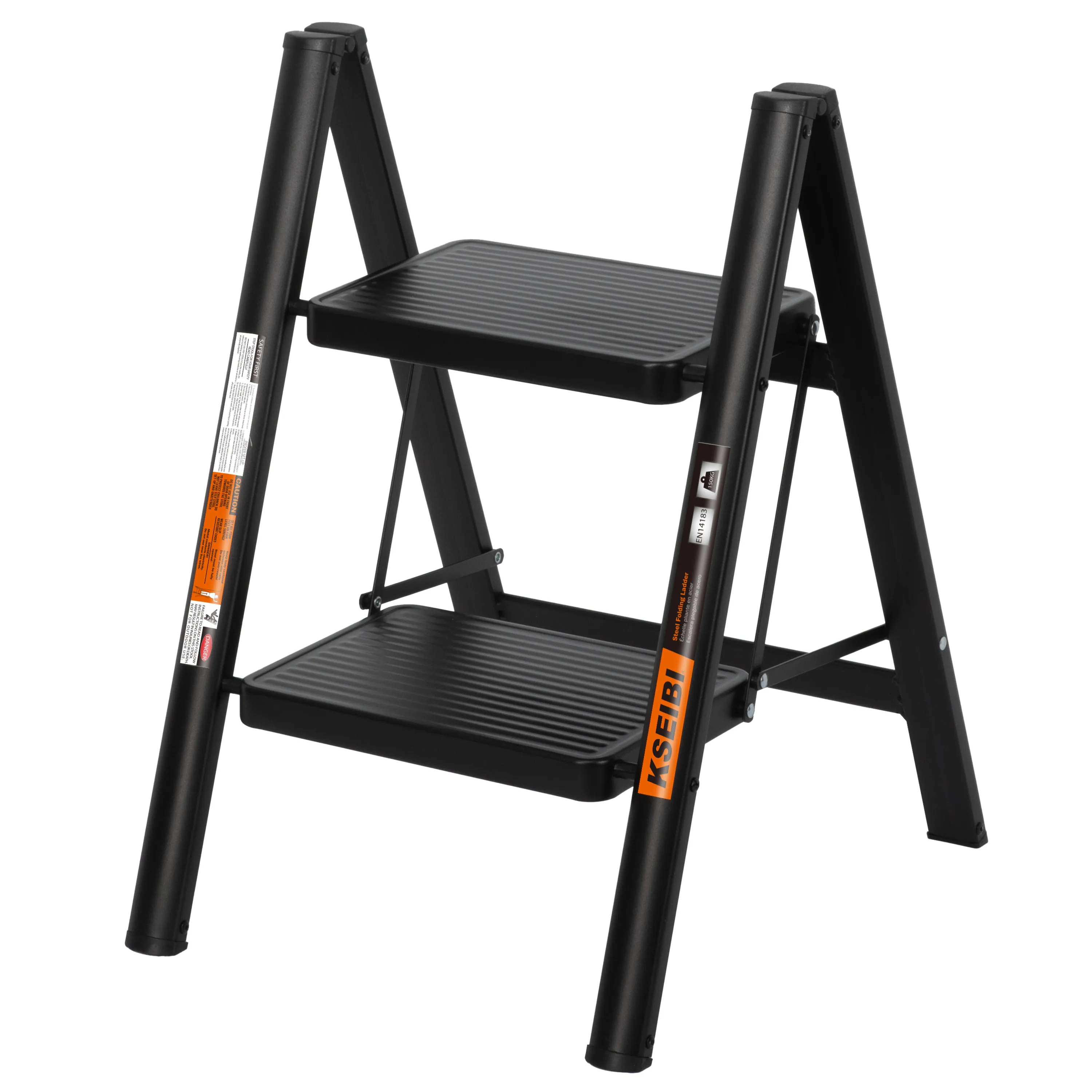 820903 - KSEIBI STEEL FOLDING LADDERBLACK 84cm