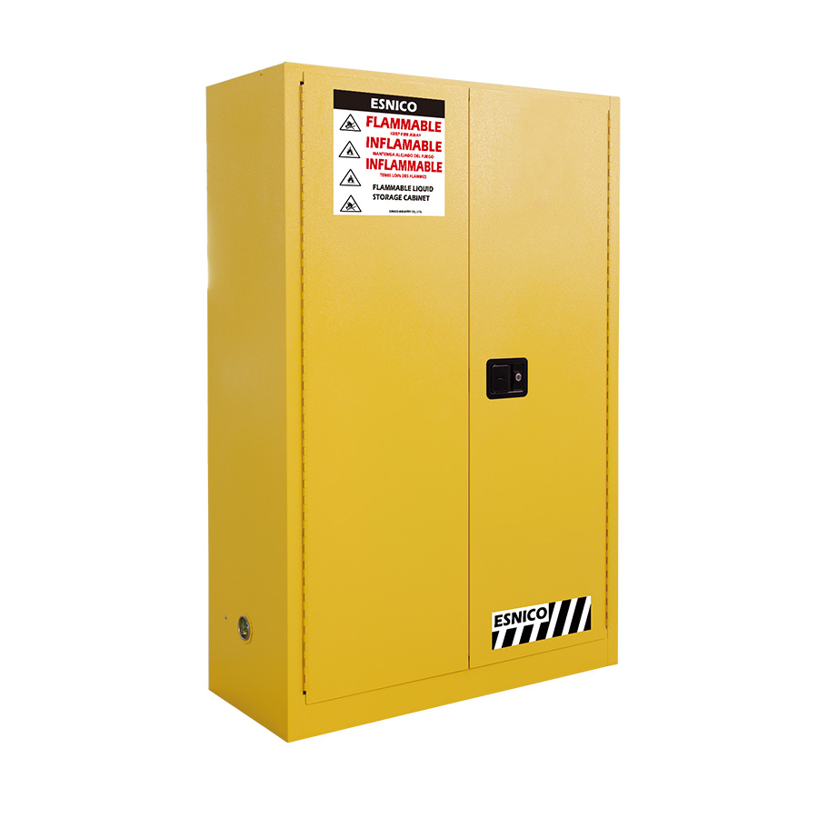 Flammable Cabinet, 45Gal, 170L, Manual Close, Yellow