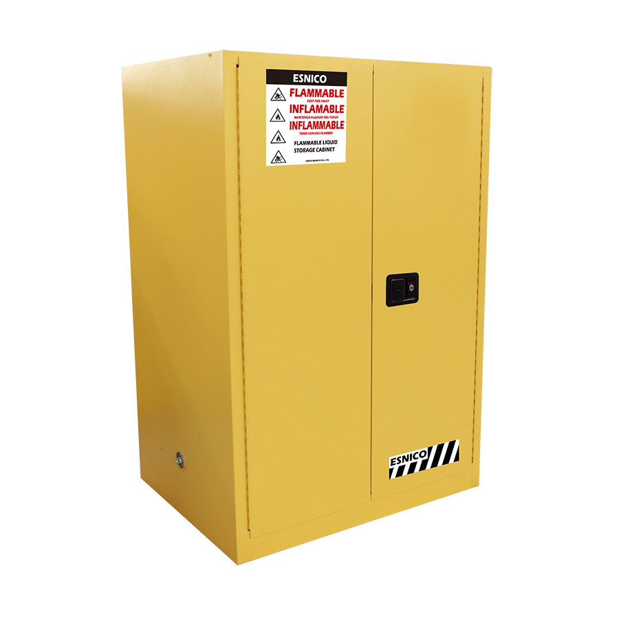 Flammable Cabinet, 90Gal, 340L, Manual Close, Yellow