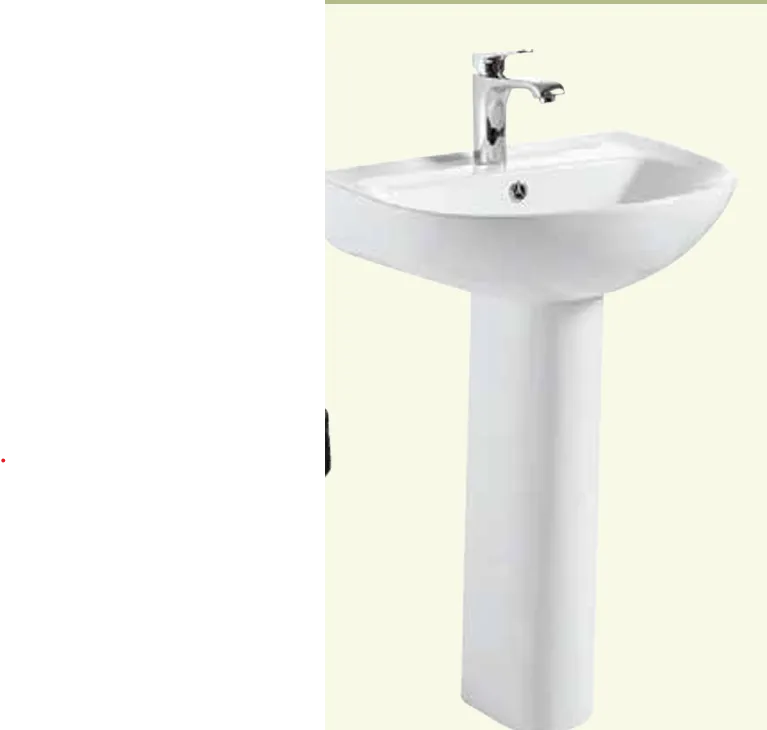 Basin w Pedestal Round