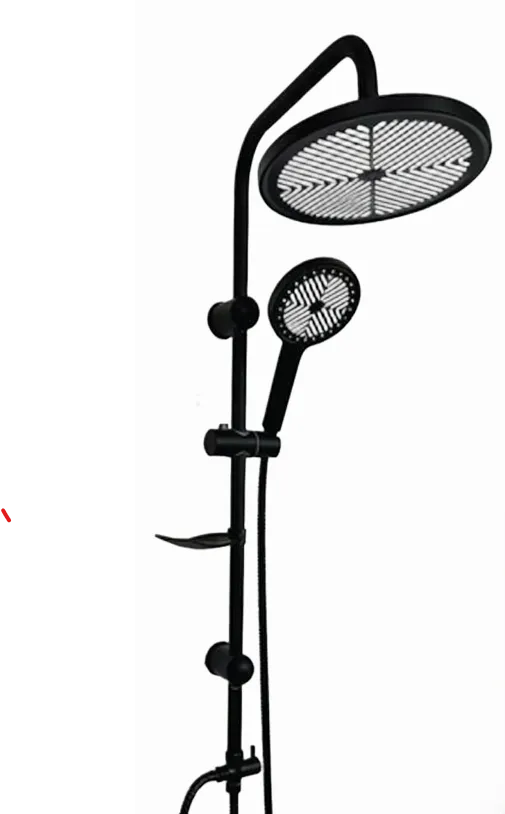 SHOWER COLUMN SET BLACK