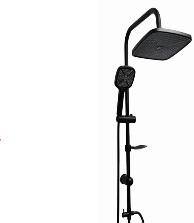 SHOWER COLUMN SET BLACK