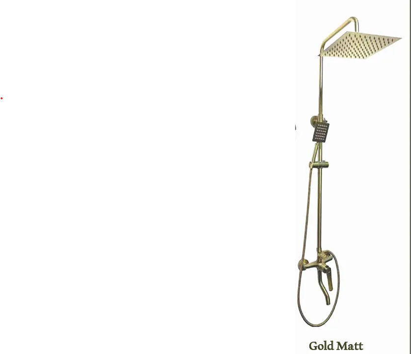 SHOWER COLUMN COMPLETE SET MATT GOLD