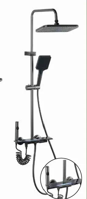 SHOWER SET PIANO TYPE Grey