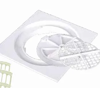 FLOOR DRAIN 3 PCS 15X15 PVC