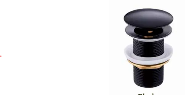 BASIN DRAIN POP UP 10 CM Black