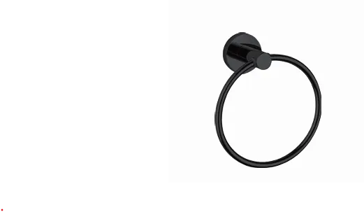Black Towel Ring