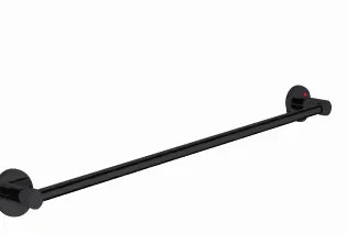 Black Towel Bar Single