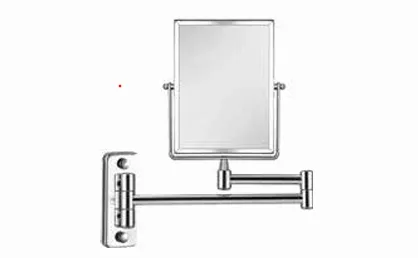 Magnifying Mirror Rectangle Chrome