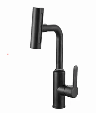 4-Flow Kitchen Faucet Black