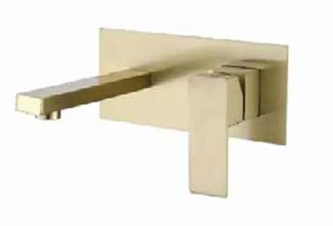 Wall Mounted Concealed Basin Matt Gold
