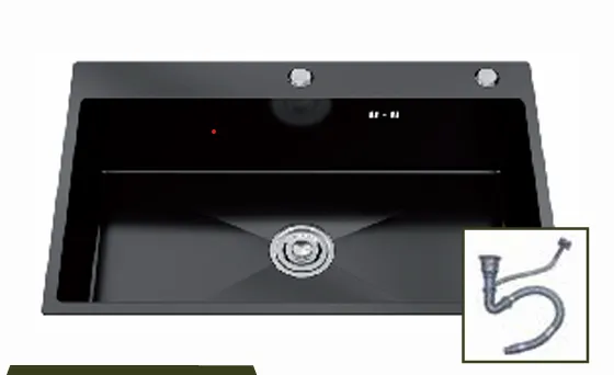 SS Sink Single 40x40cm Black