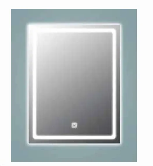 Rctngl Mr 80x60cm w/o Frame (90° Corner, In Light) Anti-Fog