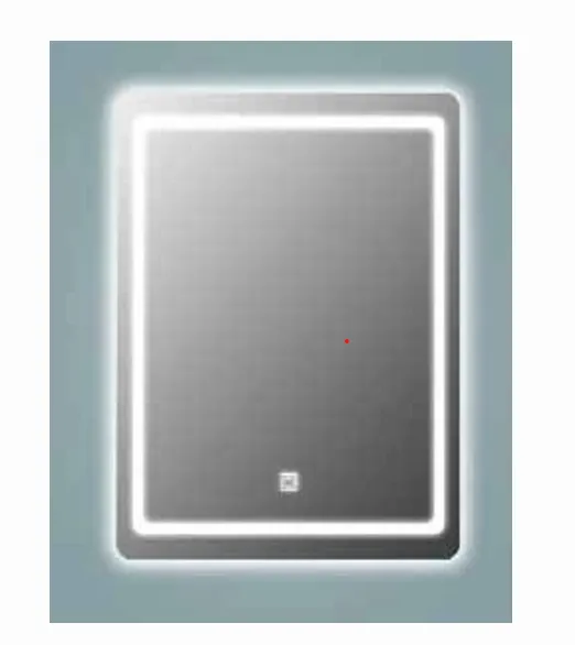 Rctngl Mirror 80x60cm w/o Frame (Rd Corner, In Light)