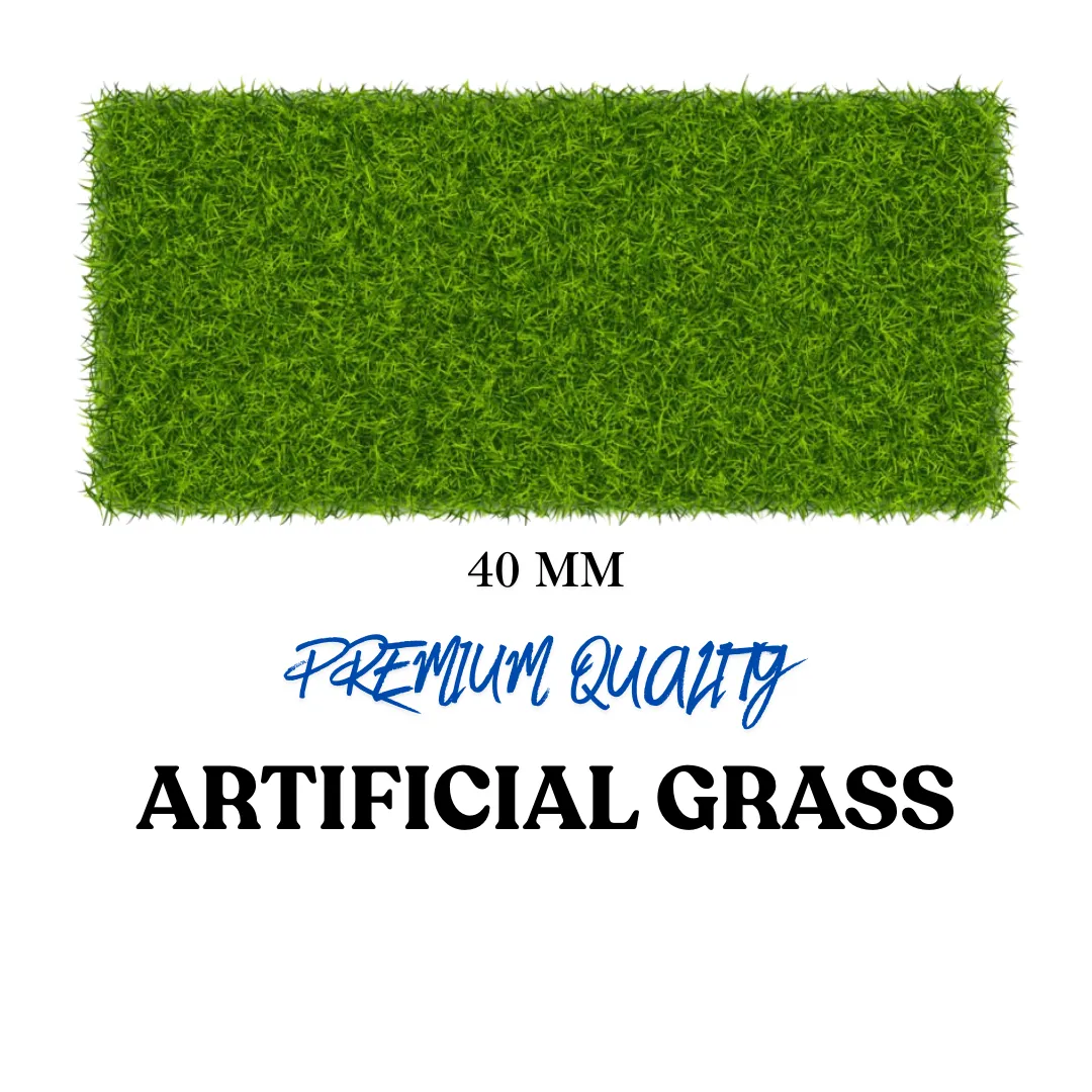 Artificial Grass Turf – 40mm Pile Height, Luxury Artificial Lawn, Dense & Soft Turf, UV Protected for Garden & Landscape