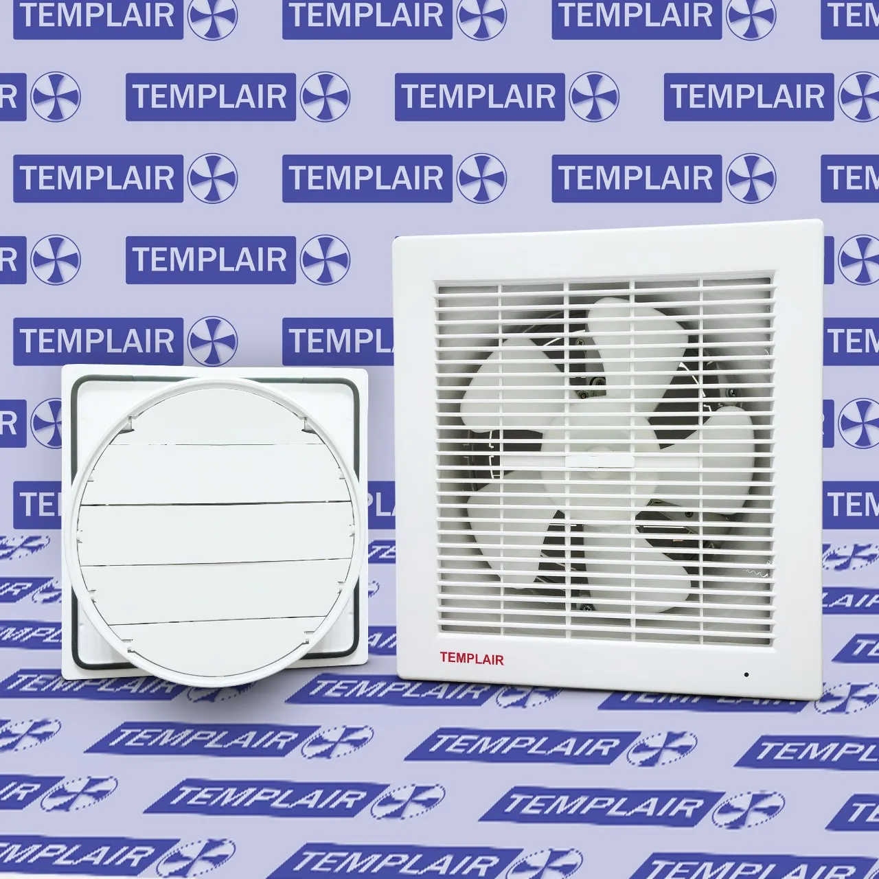Templair Automatic Shutter Glass Window Mounted Exhaust Fans 8"