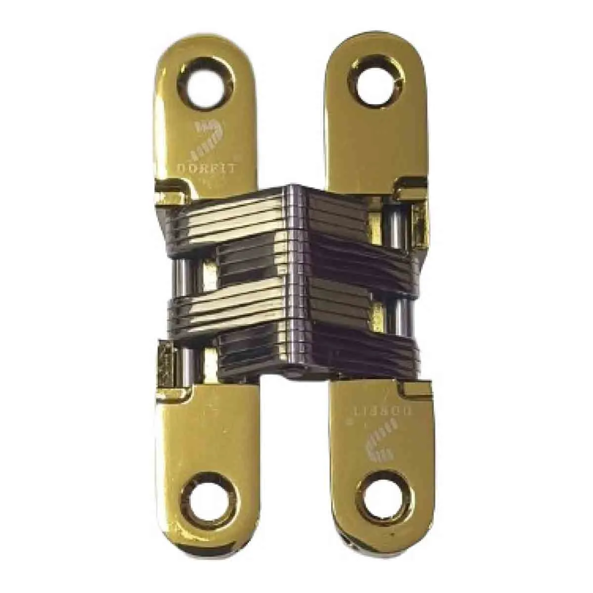 Dorfit Concealed Hinges DTCH 19 x 95 mm Zinc Alloy Body with SS Connecting Strips PVD
