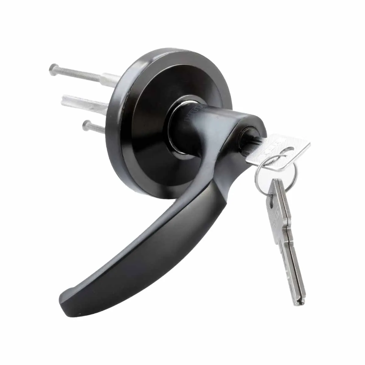 Dorfit Outside Trim Lock DT566 72 dia Zinc Alloy Black