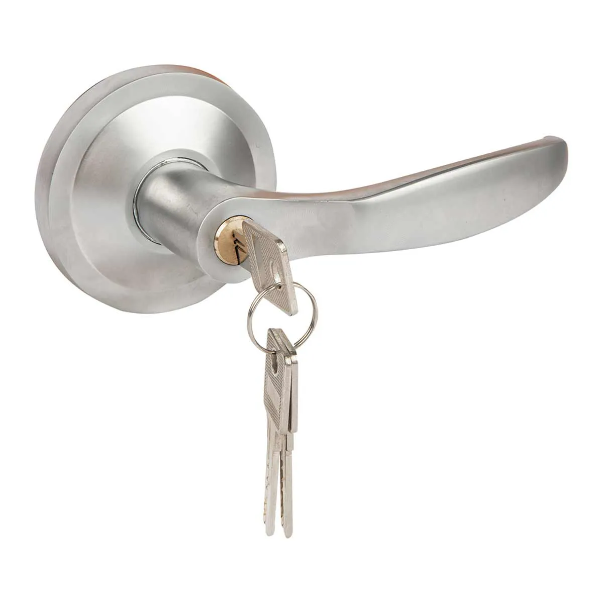 Dorfit Outside Trim Lock DT566 72 dia Zinc Alloy Silver