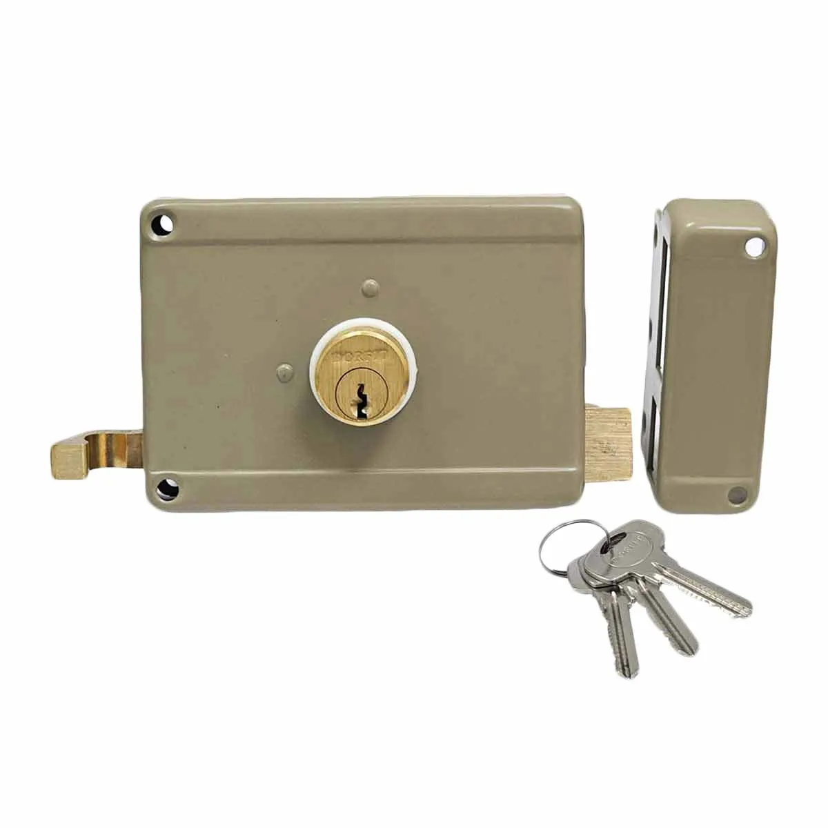 Dorfit Rim Lock DT6301 60mm Iron Beige