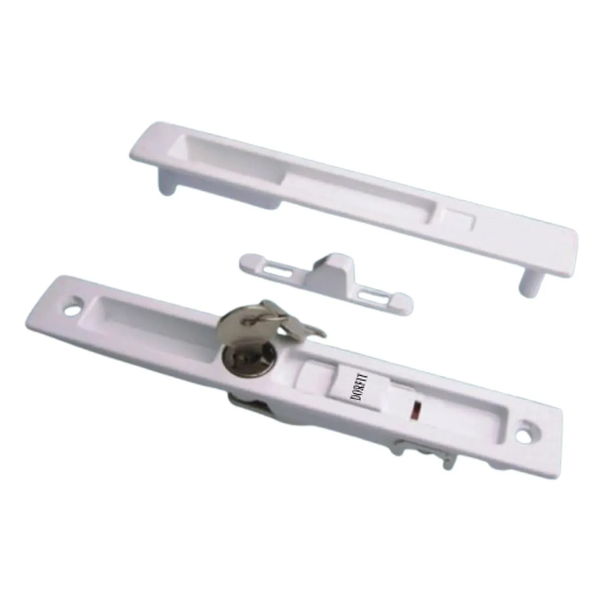 Dorfit Klik Lock With Key DTKWK 186x28mm Aluminum White