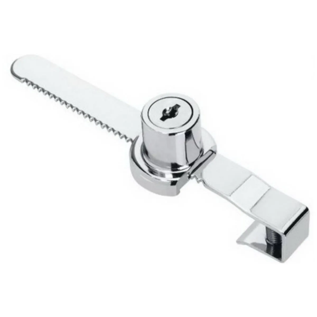 Dorfit Sliding Glass Door Lock DT470 21mm Zinc Alloy Nickel
