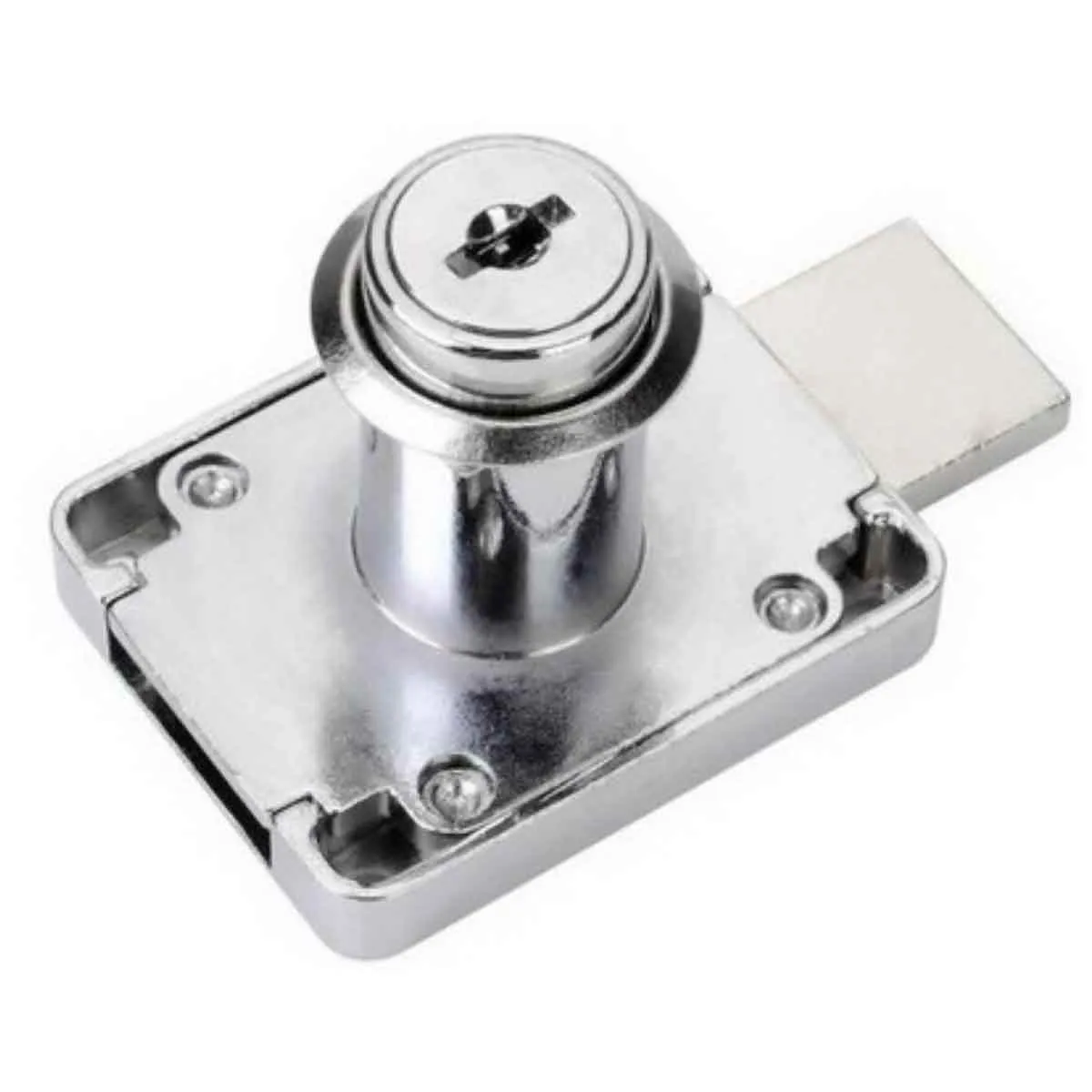 Dorfit Double Turn Drawer Lock DT508-22 19x22 mm Zinc Alloy Nickel