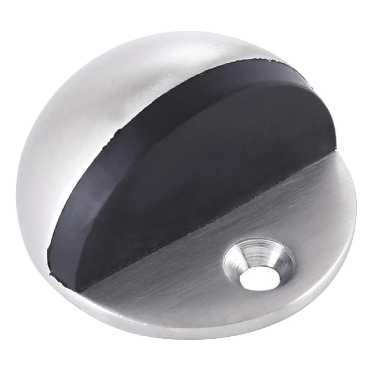 Dorfit Half Round Door Stopper DTDS001 46x26mm Stainless Steel Satin