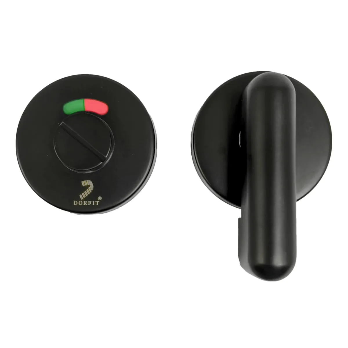 Dorfit Thumb Turn & Release Indicator Bolt - Disabled DTIK003 53mm Stainless Steel Matt Black