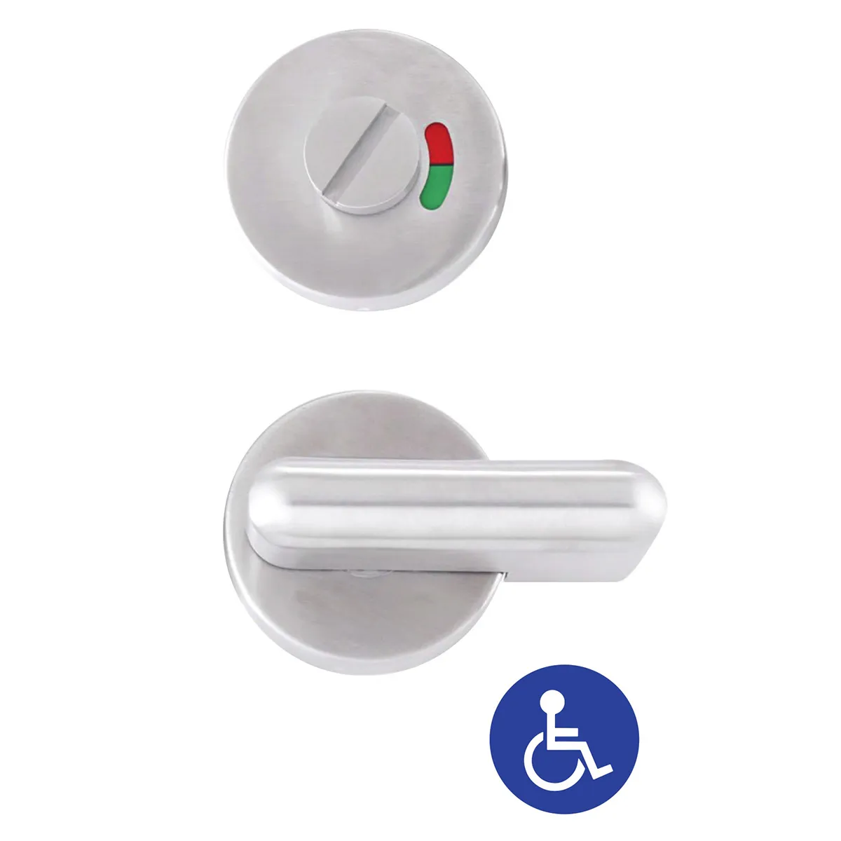Dorfit Thumb Turn & Release Indicator Bolt - Disabled DTIK003 53mm Stainless Steel Satin