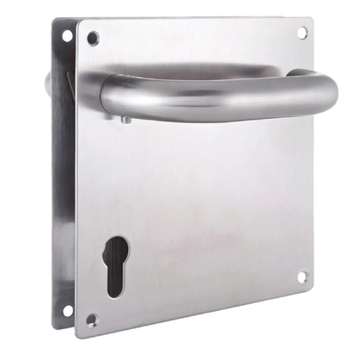 Dorfit SS Lever Handle On Square Plate DTTP001-P-85  85mm Stainless Steel Satin