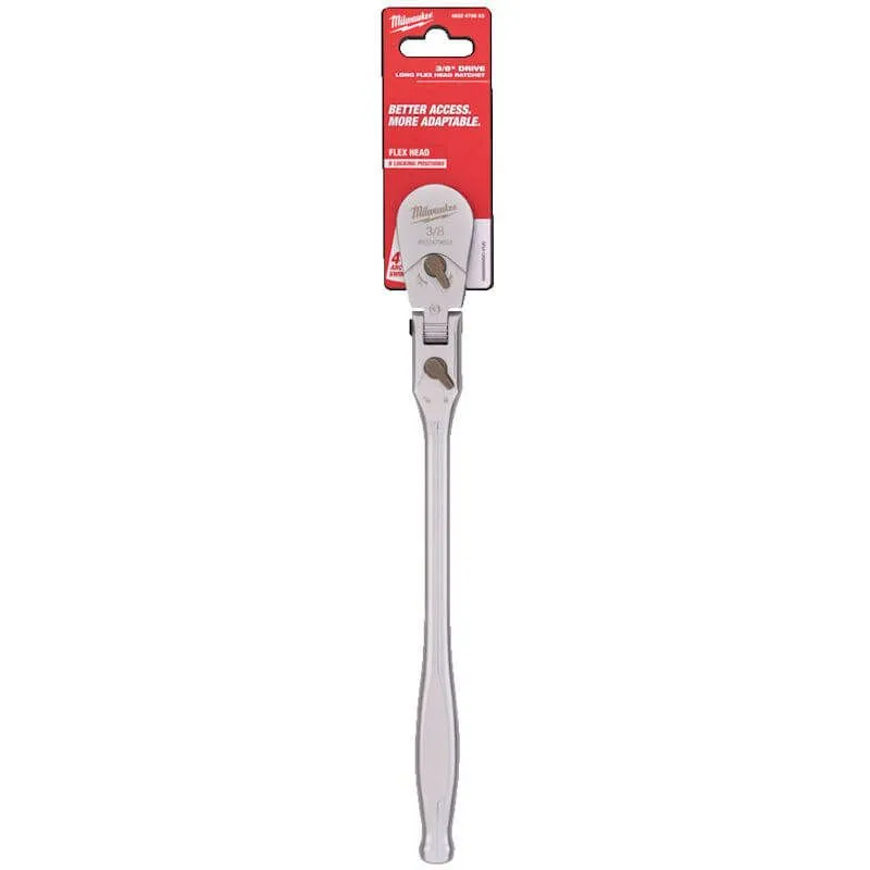 MILWAUKEE 3/8 DRIVE LONG FLEX HEAD RATCHET - DISPLAY