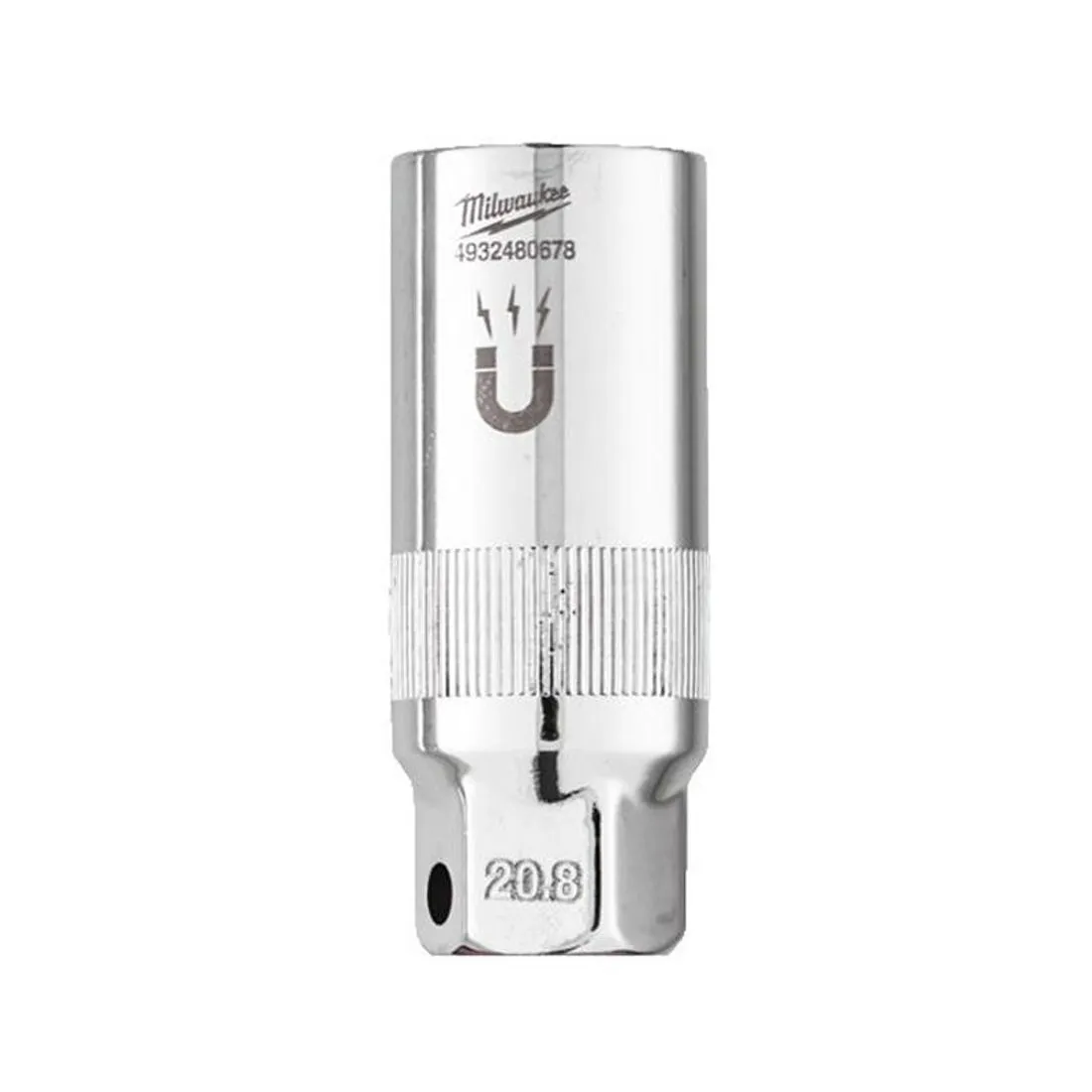MILWAUKEE 3/8 DRIVE MAGNETIC SPARK PLUG SOCKET | 20.8 MM - DISPLAY