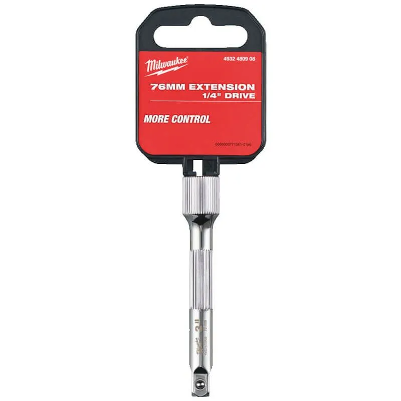 MILWAUKEE 1/4 DRIVE EXTENSION | 76 MM - DISPLAY