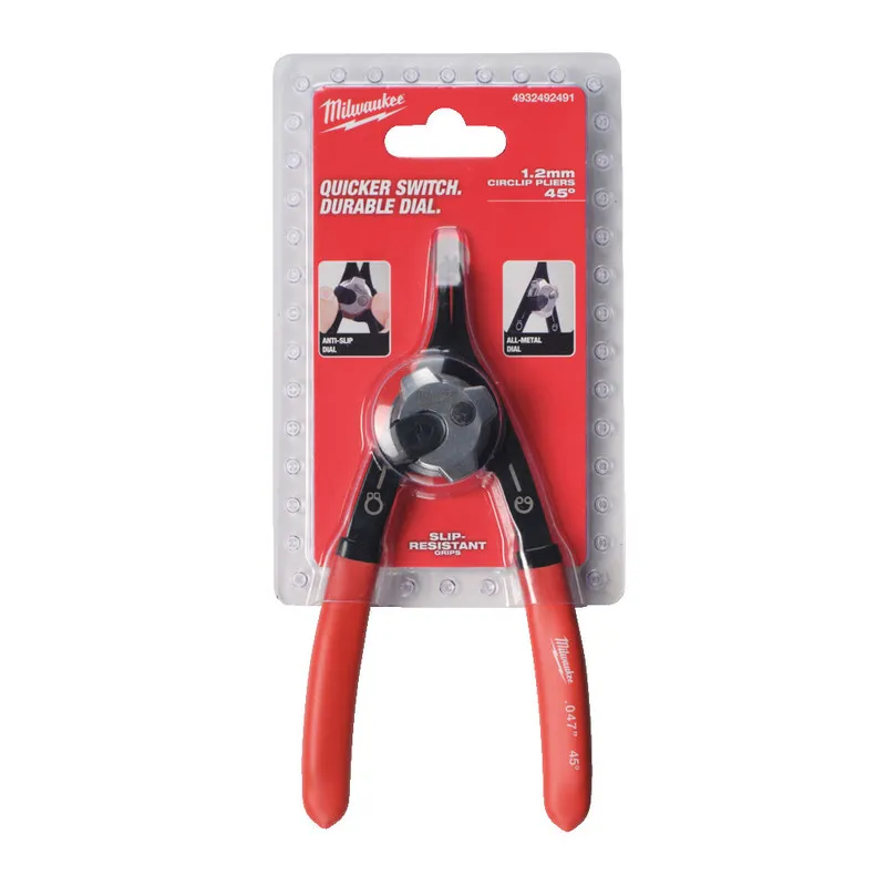 MILWAUKEE MEDIUM CIRCLIP PLIER, 45 DEG | 1.2 MM TIP - DISPLAY