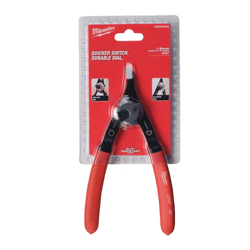 MILWAUKEE LARGE CIRCLIP PLIER, 45 DEG | 1.8 MM TIP - DISPLAY
