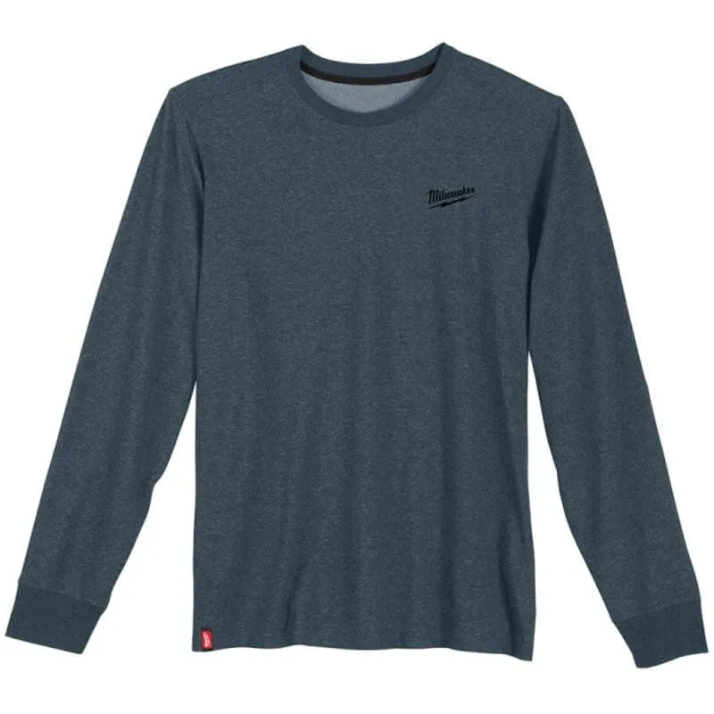 MILWAUKEE HYBRID T-SHIRT LONG SLEEVE | BLUE, LARGE - DISPLAY