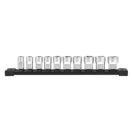 MILWAUKEE 3/8 DRIVE METRIC CHROME SOCKET SET [10PCS/SET] - DISPLAY
