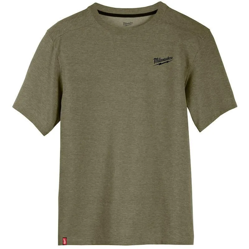 MILWAUKEE HYBRID T-SHIRT SHORT SLEEVE | GREEN, SMALL - DISPLAY